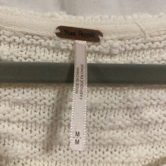 Free People Menace Solid Oversized Textured Tunic White Size M - Picture 3 of 8